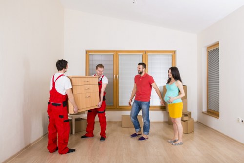 Moving truck in Brompton ready for residential relocation