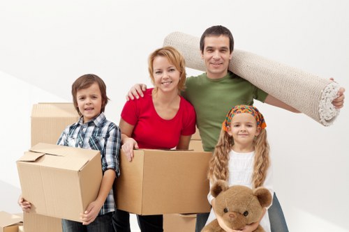 Professional packing and labeling for office relocation services in Brompton