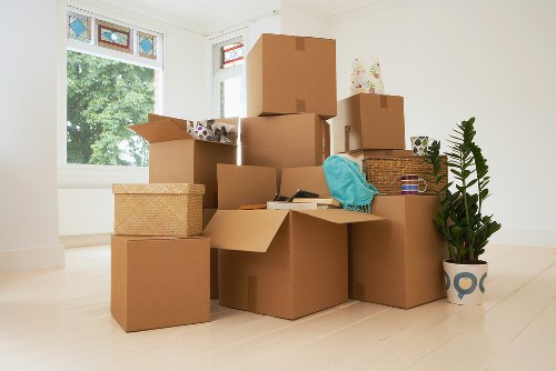 Packing household items carefully for a Brompton relocation