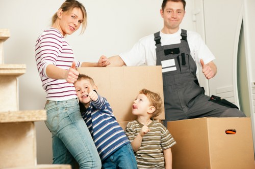 Moving truck and team handling a local Brompton property relocation
